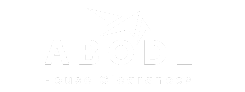 Abode House Clearances Logo White